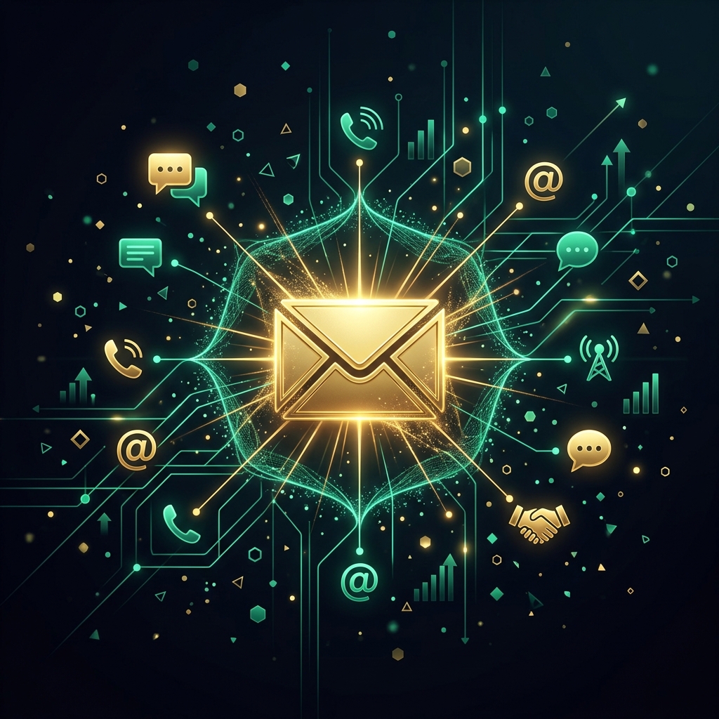 Abstract visualization of communication and connection